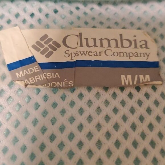 Men's Columbia pastel green PFG polo size Medium - Picture 6 of 9